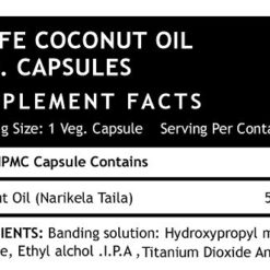 coconut oil vegetarian capsules