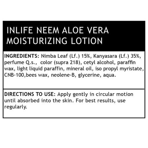 INLIFE™ Natural Neem Aloe Vera Moisturizing Lotion (200ml) - Image 2