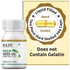 INLIFE™ Neem Seed Oil Supplement, 500mg (60 Vegetarian Capsules)