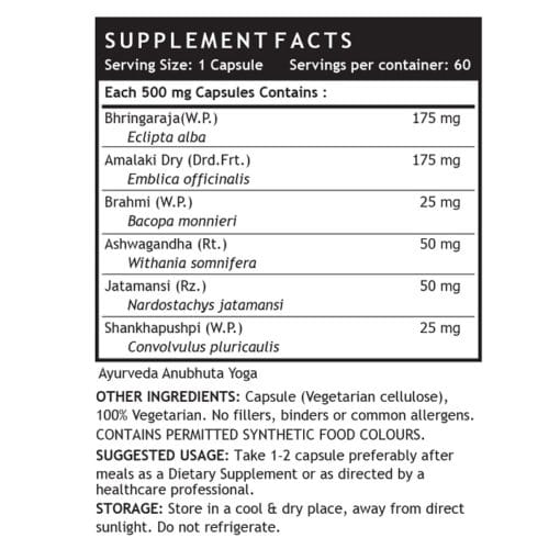 INLIFE Hair Support Supplement - 60 Veg. Capsules - Image 3