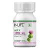 INLIFE Milk Thistle (80% Silymarin) 400mg, 60 Vegetarian Capsules
