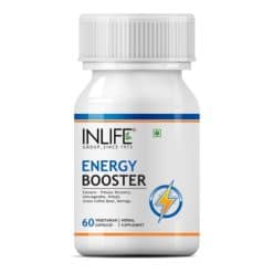 INLIFE Energy Booster Supplement, 500mg - 60 Vegetarian Capsules