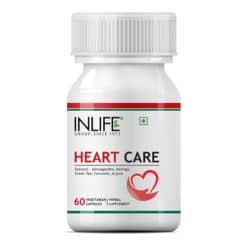 INLIFE Heart Care Supplement 500mg - 60 Vegetarian Capsules
