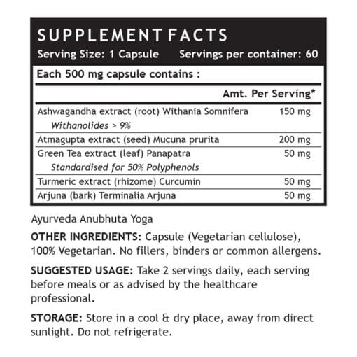 INLIFE Neuro Care Supplement, 500mg - 60 Vegetarian Capsules - Image 3