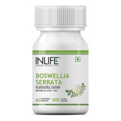 INLIFE Boswellia Serrata Extract (Boswellic Acid>65%) , 400mg - 60 Vegetarian Capsules