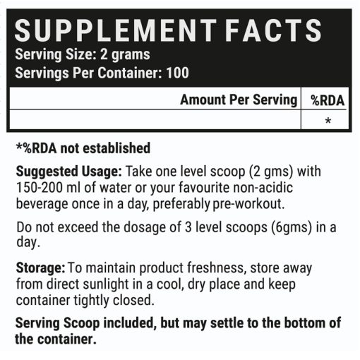 INLIFE Citrulline Malate Powder 2:1 Supplement - 200gms - Image 2