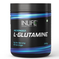 INLIFE Micronized L-Glutamine Powder Supplement - 300 Grams