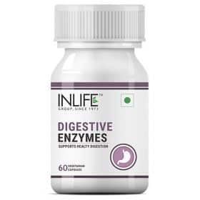 inlife digestive enzymes supplement for healthy digestion 60 vegetarian capsules