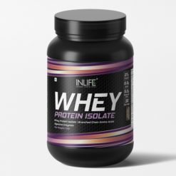 INLIFE 100% Isolate Whey Protein Powder Supplement - 1Kg (Chocolate)
