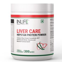INLIFE Hepstan Liver Care Protein Powder Supplement Whey Protein Vitamins Minerals BCAAs – 300 Grams (Vanilla)