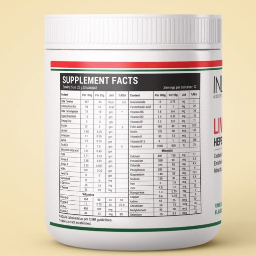 INLIFE Hepstan Liver Care Protein Powder Supplement Whey Protein Vitamins Minerals BCAAs – 300 Grams (Vanilla) - Image 3
