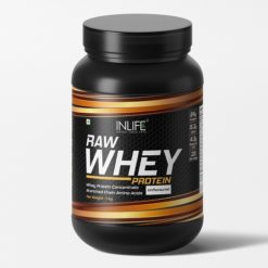 INLIFE 100% Raw Whey Protein Concentrate Powder, 1kg (Unflavored)