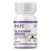 INLIFE L Glutathione Reduced Supplement, Vitamin C, Milk Thistle, Grape Seed Extract, Biotin 1000mg - 30 Veg Capsule