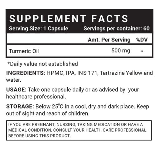 Turmeric Oil Capsules