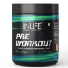 INLIFE Pre-Workout Supplement with Caffeine Citrulline Arginine AAKG B-Alanine Creatine Taurine Betaine Anhydrous for Men & Women (24 Servings, Orange)