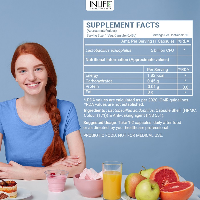 Lactobacillus acidophilus - supplement facts