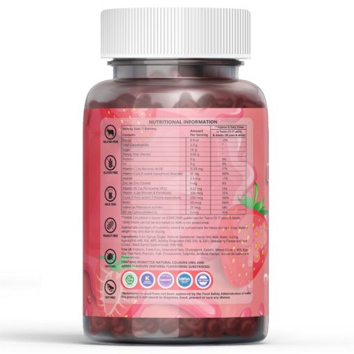 Biotin gummies supplement facts