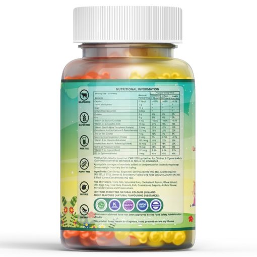 Multivitamin gummies supplement facts