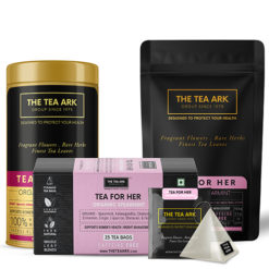 The Tea Ark Organic Spearmint Tea for PCOS PCOD, Herbal Tea for Women with (Shatavari & Fennel) Caffeine Free