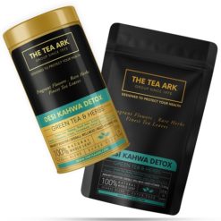 THE Tea Ark Detox Desi Kahwa Green Tea, Natural Body Cleanse (50 Cups), 100g