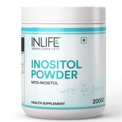 INLIFE Myo Inositol Powder Supplement 2000mg for PCOS, Insulin Resistance, Relaxation, 200g